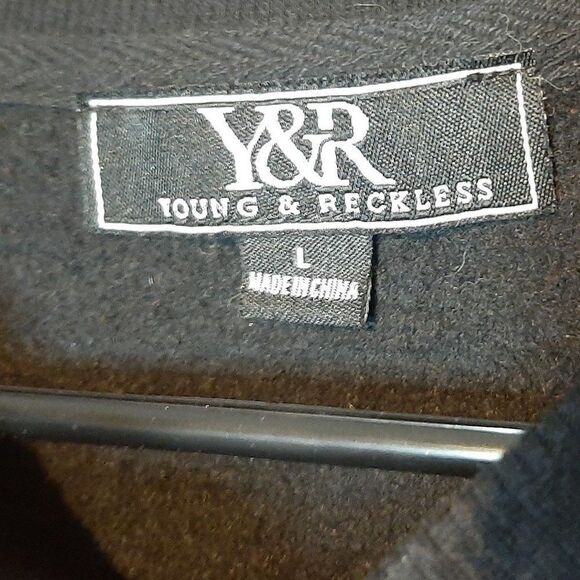 Young & Reckless Cropped Crewneck Sweatshirt sz L - Picture 4 of 4